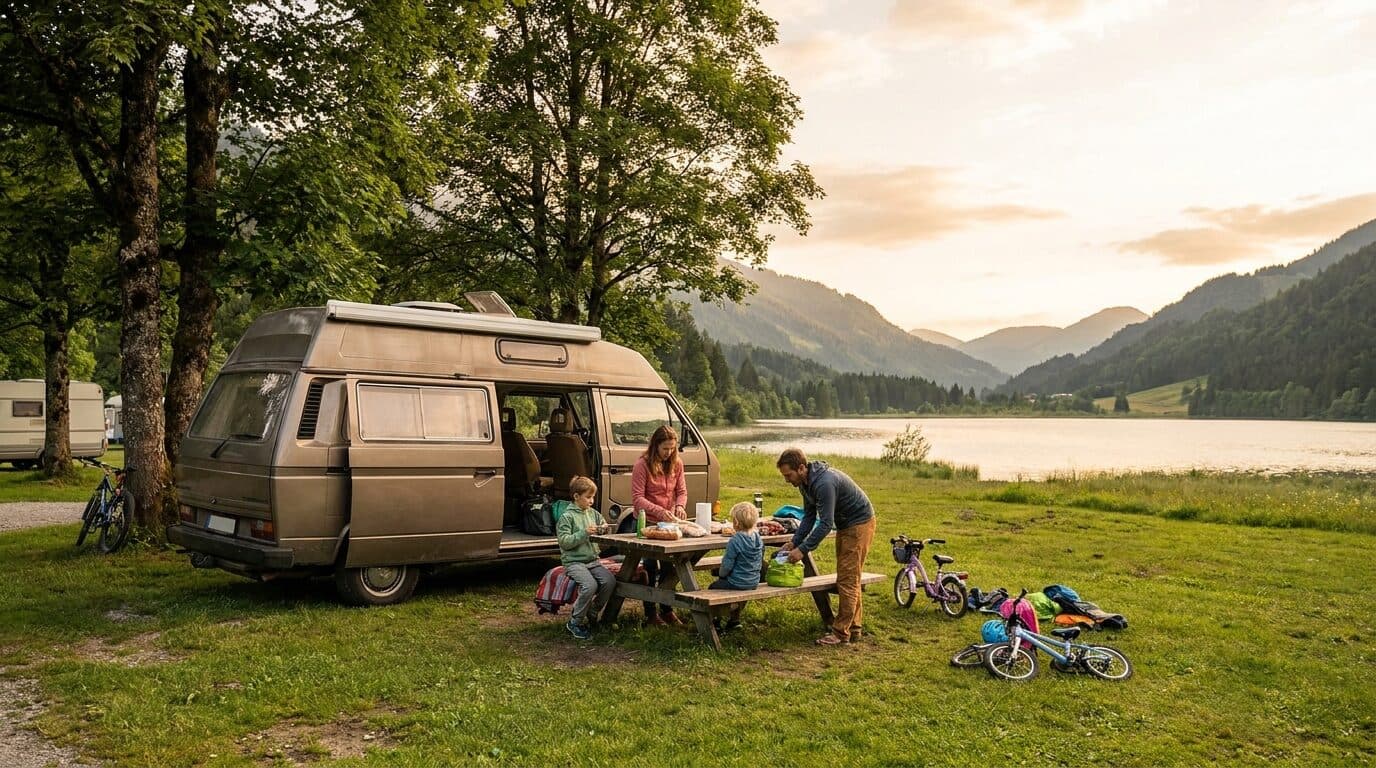 Los mejores lugares para ir en camper con niños por Europa